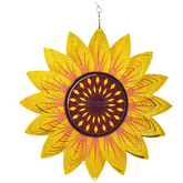 3D Metal Sunflower Wind Spinner